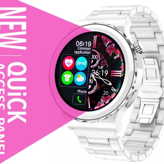 Smartwatch Damski Rubicon RNCE92 PRO White/2 x Pasek SMARUB171 - 4