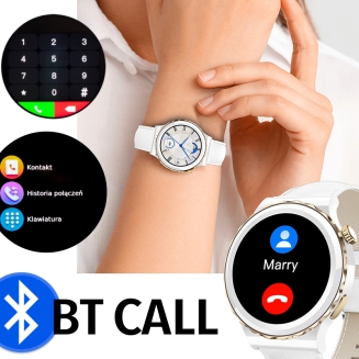 Smartwatch Damski Rubicon RNCE92 PRO White/2 x Pasek SMARUB171 - 7