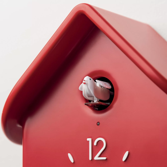  Wall clock with cuckoo and pendulum Guzzini QQ ocher - 2