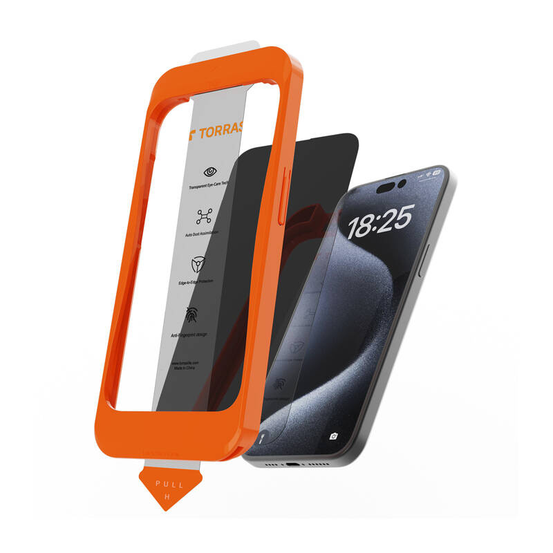 TORRAS Install Master Tempered Glass for iPhone 16 Plus