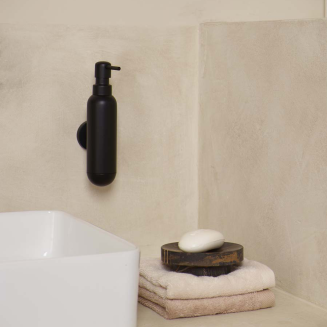 Dozownik wiszący na mydło Aquanova Sten Black - 2