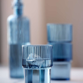 Zestaw 4 szklanek do wody Bitz Kusintha Blue 380 ml - 4