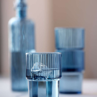 Zestaw 4 szklanek do wody Bitz Kusintha Blue 380 ml - 4