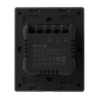  SONOFF M5-1C-80 Wi-Fi 1-channel light switch (graphite) - 4