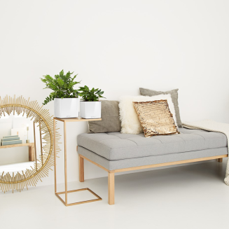 Doniczka na zioła Lechuza Cube Glossy 14 | 16 biały połysk - 3