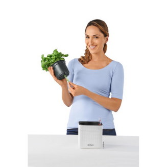  Lechuza Cube Glossy 14 herb pot | 16 white gloss - 10