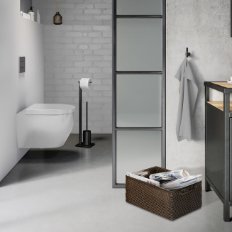 Stojak na papier i szczotkę WC Zack Carvo czarny - 6