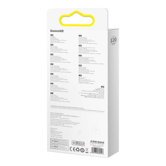 Kabel USB 3w1 Baseus Flash Series, USB-C + micro USB + Lightning, 66W, 1.2m (niebieski) - 9