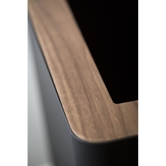  Yamazaki Rin rectangular brown waste bin - 2