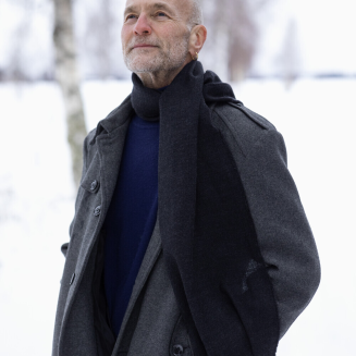 Szal z wełny merino Lapuan Kankurit VIIRU black 35x170 cm - 3