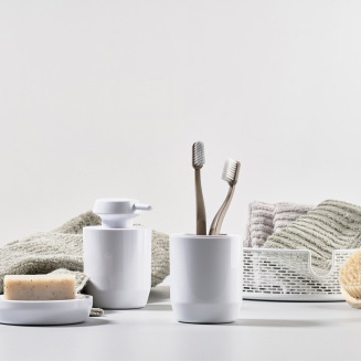 Toothbrush Cup Zone Denmark Suii White - 2