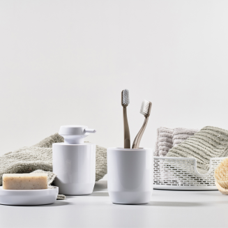 Toothbrush Cup Zone Denmark Suii White - 2