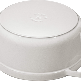 Garnek żeliwny okrągły Staub - 2.6 ltr, Biała trufla - 4