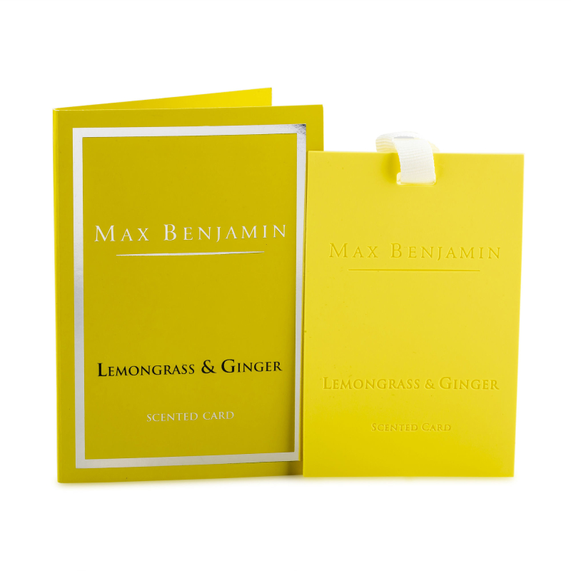  Max Benjamin Lemongrass & Ginger fragrance card