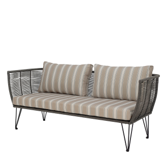  Bloomingville Mundo Beige sofa cushion cover set - 3