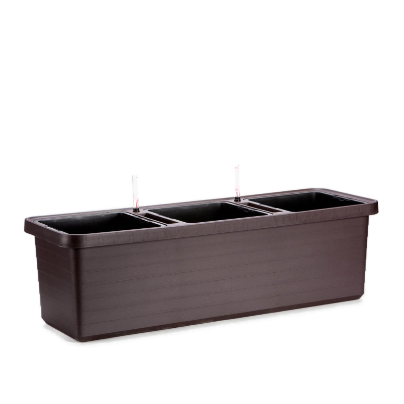 Donica samo-nawadniająca Urbalive Berberis Trio brązowy 117x39 cm