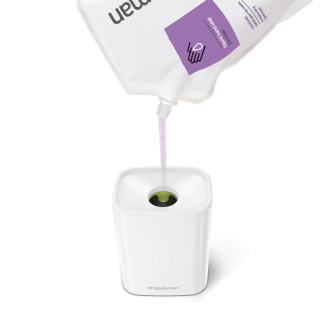 Dozownik do mydła z pompką Simplehuman 473 ml biały - 3