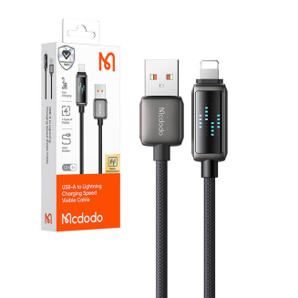 Kabel USB-A do Lightning Mcdodo CA-5250, wyświetlacz LED, 1.2m - 4