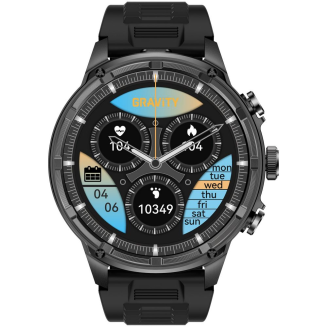 Smartwatch Gravity Czarny Pasek + Bransoleta GT41-1 - 7