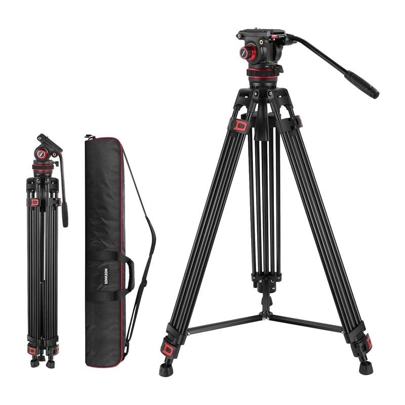  Neewer TP75 Adjustable Fluid Head Tripod