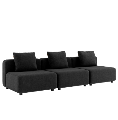  SACKit Cobana Lounge Sofa 3 Seater Cobana Black
