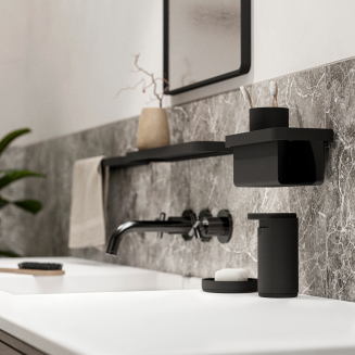 Półka łazienkowa głęboka Zone Denmark Rim Black - 4