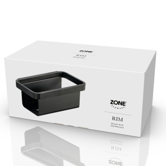 Półka łazienkowa głęboka Zone Denmark Rim Black - 2