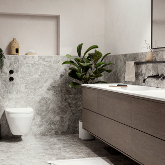 Półka łazienkowa głęboka Zone Denmark Rim Black - 3