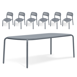 ZESTAW: Stół ogrodowy Fatboy Tablo Toní  + 6 x Krzesło ogrodowe Fatboy Bistro Chair Toní - 2