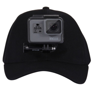  PULUZ Cap with Sports Camera Mount (Black) - 2