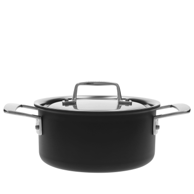 Garnek niski Demeyere Black 5 z pokrywą 2.2 l | BESTSELLER