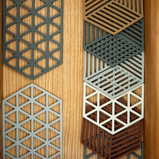  Zone Denmark Triangles Olive Green Dish Mat 24x14 cm - 3