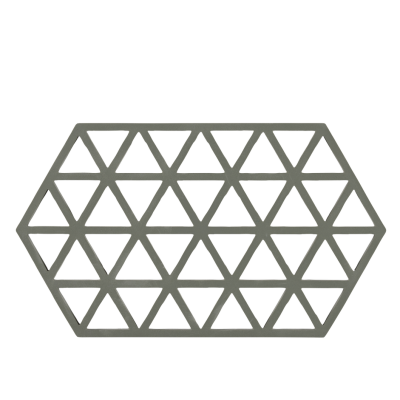  Zone Denmark Triangles Olive Green Dish Mat 24x14 cm