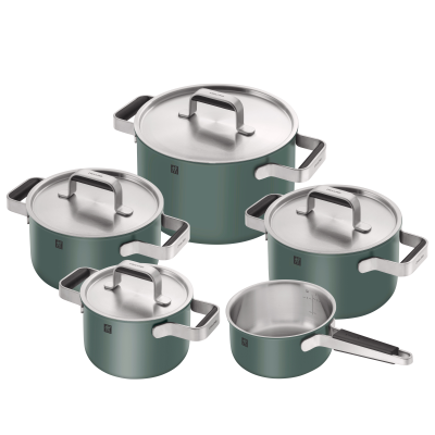 Zestaw garnków Zwilling Pure zielony 5 elementów | JESIENNA PROMOCJA
