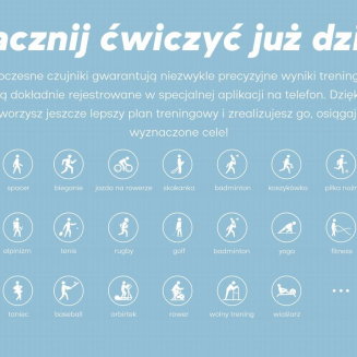 Smartwatch Damski GRAVITY GT15-12 Granatowy Pasek Silikonowy + Czarna Bransoleta - 13