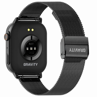 Smartwatch Damski GRAVITY GT15-12 Granatowy Pasek Silikonowy + Czarna Bransoleta - 8