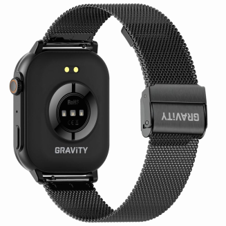 Smartwatch Damski GRAVITY GT15-12 Granatowy Pasek Silikonowy + Czarna Bransoleta - 8