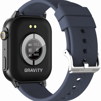 Smartwatch Damski GRAVITY GT15-12 Granatowy Pasek Silikonowy + Czarna Bransoleta - 9