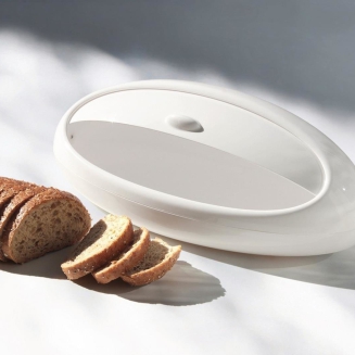  Alessi Gnam bread box, white - 2