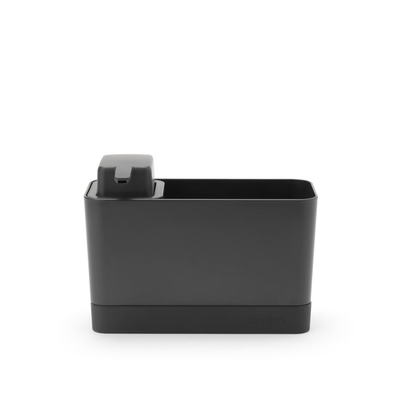 Zestaw organizer i dozownik do mydła Brabantia SinkSide Dark Grey