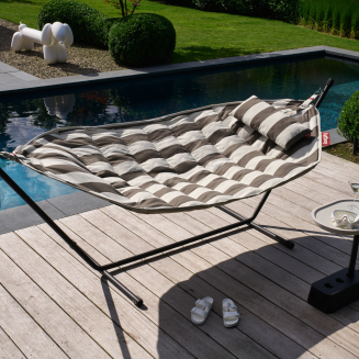 Hamak Fatboy Headdemock Superb z poduszką Stripe Cacao | PROMOCJA: POKROWIEC GRATIS! - 8