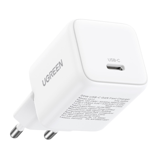 Ugreen X512 20W GaN 1X USB-C Wall Charger (White) - 4