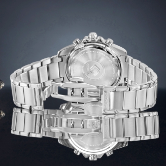 Zegarek Męski Giewont Chronograph Sapphire Srebrno Niebieski GW3970-B3 - 6