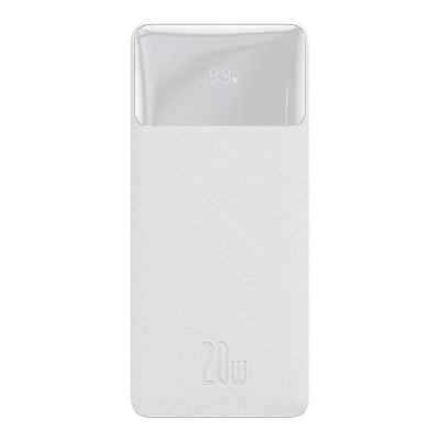 Powerbank BASEUS Bipow 10000mAh 20W 2xUSB USB-C (biały)