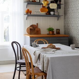 Obrus-narzuta Lapuan Kankurit Usva linen-olive 150x260 cm - 2