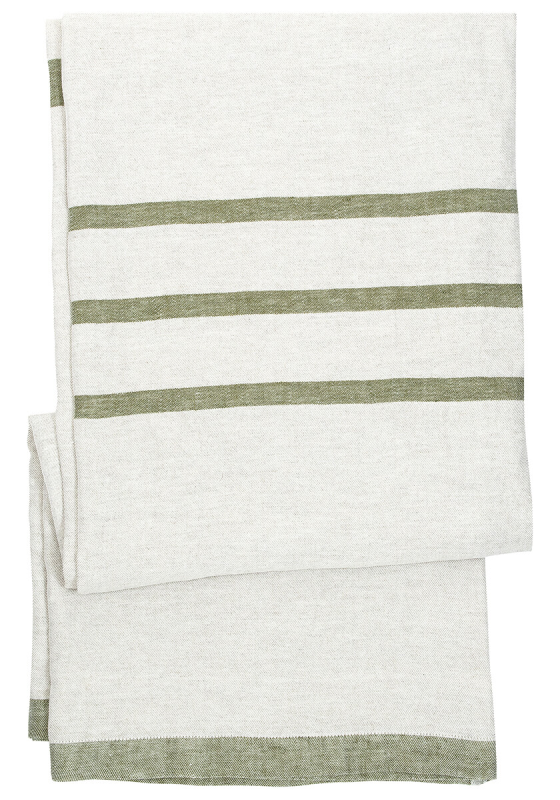Obrus-narzuta Lapuan Kankurit Usva linen-olive 150x260 cm