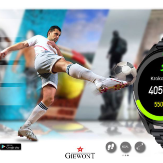 Smartwatch GIEWONT Vertex SmartCall GW450-2 Carbon/Carbon Leather - 7