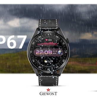 Smartwatch GIEWONT Vertex SmartCall GW450-2 Carbon/Carbon Leather - 14