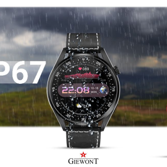 Smartwatch GIEWONT Vertex SmartCall GW450-2 Carbon/Carbon Leather - 14