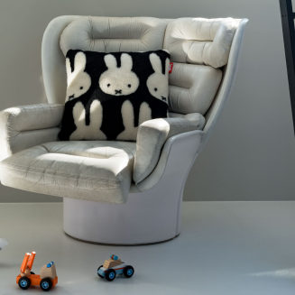 Poduszka Fatboy x Miffy Square Teddy Black&White 50x50 cm - 3